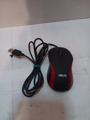 ASUS  Wired Mouse with Scroll Wheel Black And Red Tested Working - Image 1 of 3