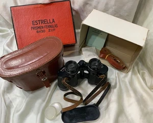 Estrella 8x30 ZCF Binoculars Japan, Fully Coated, Set w/ Case & Box - Picture 1 of 16