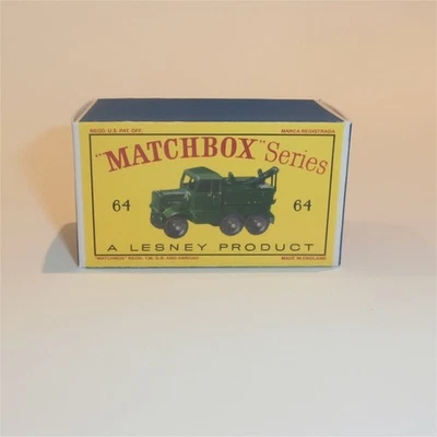 Matchbox Lesney 64a Scammel Breakdown Truck Empty D Style Repro Box - Image 1 of 4