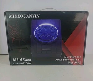 6.5" 1250W Mini Car Subwoofer And Amp Package Ultra Compact By Mikeouanyin - Picture 1 of 17