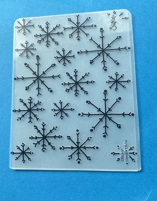 Cartella in rilievo Sizzix Ellison. MODELLO FIOCCO DI NEVE.  Natale invernale - Immagine 1 di 2