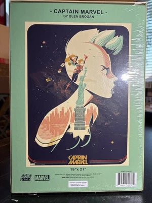 NEW-SEALED Mondo CAPTAIN MARVEL 1000-Piece Puzzle by Glen Brogan, 19" x 27" - Image 1 of 4