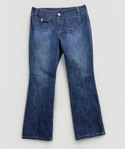 Tommy Hilfiger Jeans Women's Size 14 (38x33) Boot Cut Dark Wash Mid Rise - Picture 1 of 13