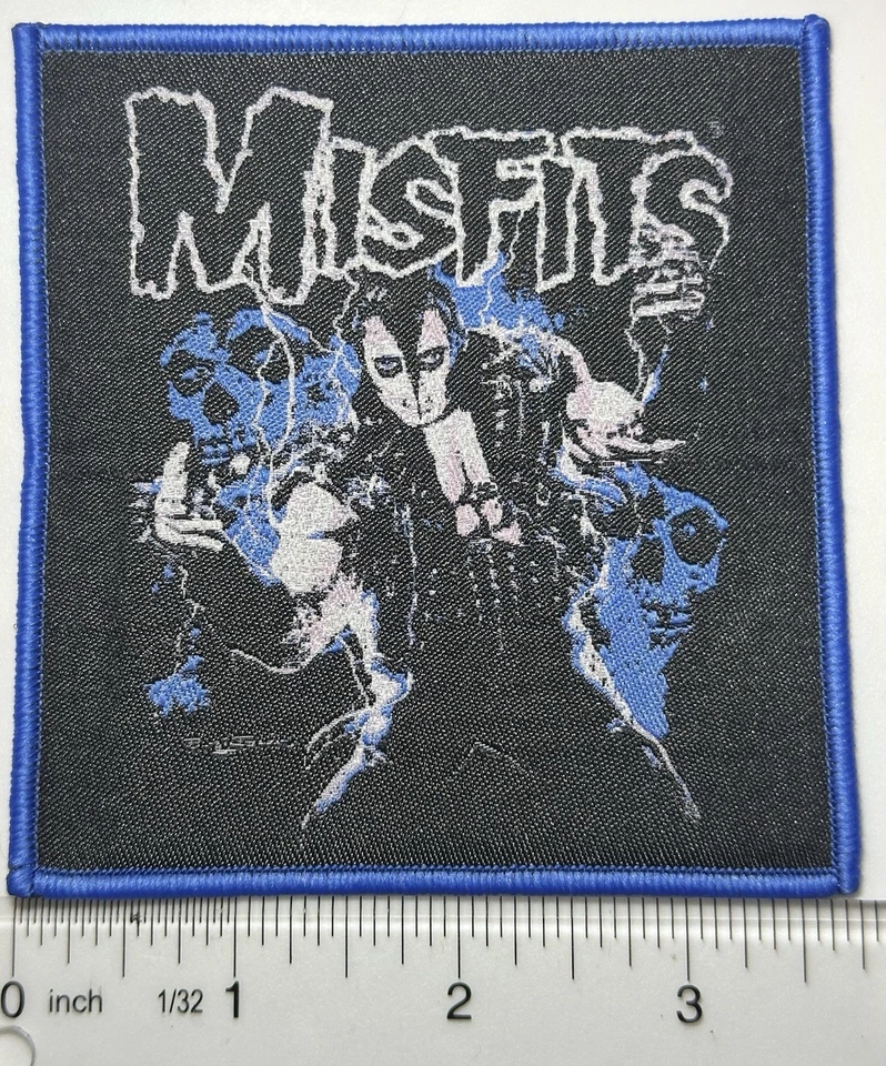 Тканая нашивка misfits jerry only с синей каймой  - Изображение 1 из 1