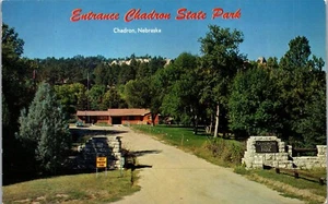 Vintage Postcard Entrance Chadron NE State Park Camping Dawes County - Picture 1 of 3