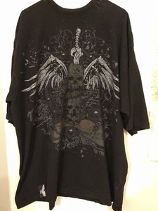 FOUR 4FATHERZ Unisex Death Grim Reaper Bling Mangas Cortas Camiseta Negra 3XL - Imagen 1 de 3