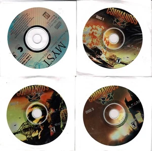 Commandos 2 Men of Courage & Myst Pc New XP 4 Cd Roms Sealed In Sealed Sleeves - Picture 1 of 2