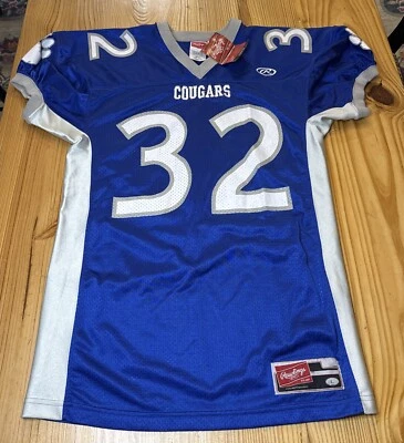 Camiseta de fútbol vintage BYU NUEVA CON ETIQUETAS por Rawlings MUESTRA talla grande Brigham Young  Foto 1 de 4