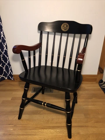 Florida Southern Lakeland Wood Windsor Arm Chair College Painted Spindles Cover