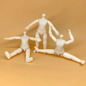 Muñeca articulada esférica cuerpo multi articulaciones articuladas muñecas desnudas muñeca de 4 pulgadas - Imagen 1 de 12