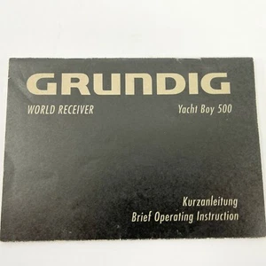 GRUNDIG WORLD RECEIVER YACHT BOY 500 BRIEF OPERATING INSTRUCTIONS - Picture 1 of 2