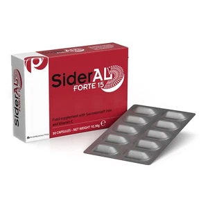 Sideral Forte Nahrungsergänzungsmittel 30 Kapseln Vitamin C Eisen Herz Gesundheit Kognitive Gesundheit - Bild 1 von 3