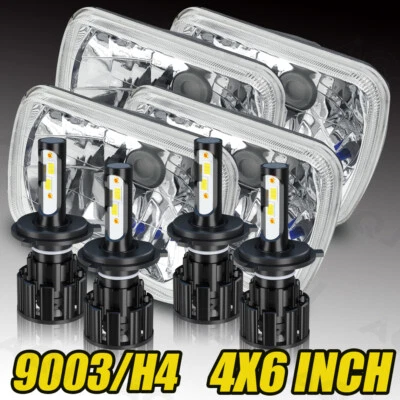 4PC 4x6" inch Hi-Lo Beam Led Headlights for Toyota Celica 1979-1981 Foto 1 de 4