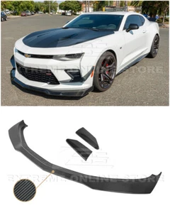 EOS For 16-Up Camaro ALL | ZL1 1LE Style CARBON FIBER Front Bumper Lip Splitter - Bild 1 von 12