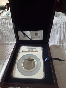 1990 5 Oz .999 Silver NGC Gem Proof Isle of Man - 150th Ann. Penny Black Stamp - Picture 1 of 6