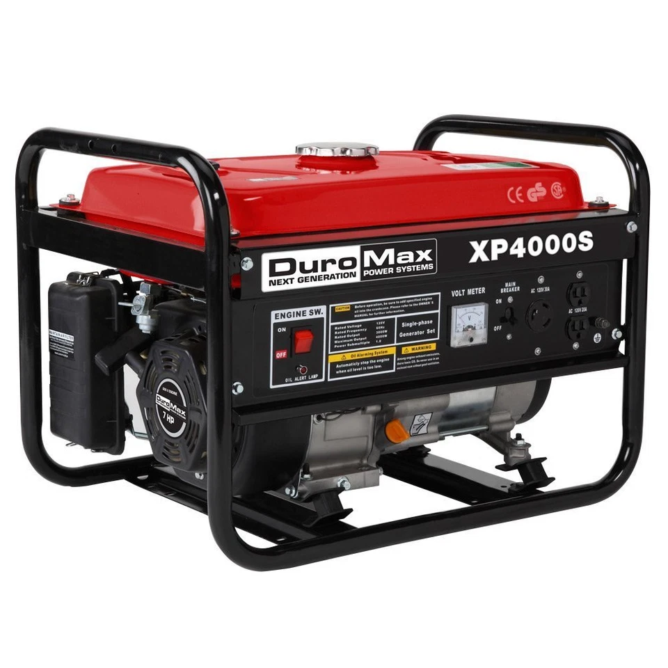 DuroMax 4000-Watt 7-HP Portable Gas Powered Generator Home RV Camping Tailgating - Image 1 of 4