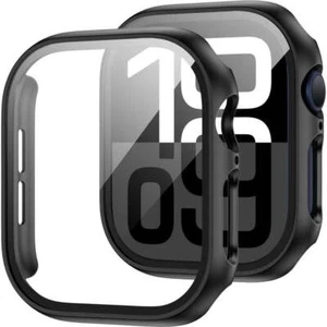 Schutzhülle + Glas für Watch 10 42mm Tech-Protect Case Cover Futeral Schwarz - Photo 1/4