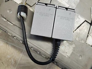 AKRON Brass fire equipment Outdoor Electrical Box double Two Gang gbox2 125v 15a - Picture 1 of 7