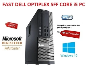 Unidad de disco duro Dell OptiPlex SFF rápido barato núcleo de escritorio i5 8 GB 500 GB garantía Windows 10 - Imagen 1 de 5