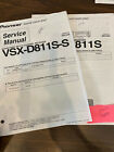 PIONEER VSX-D811S-S VSXD811SS COMPLETE SET of Service Manuals **ORIGINAL**