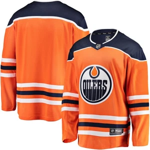 Men's Fanatics Orange Edmonton Oilers Breakaway Home Jersey - Picture 1 of 3