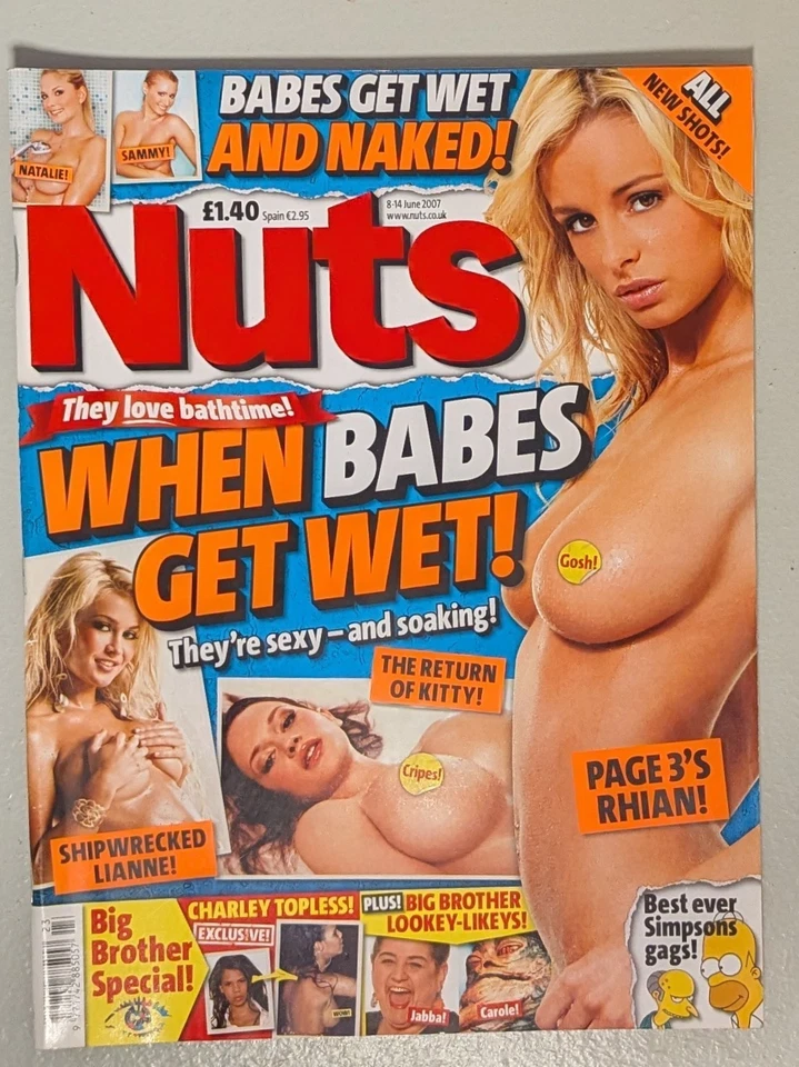 Nuts Magazine - June 2007 - Rhian Sammy Natalie - Excellent Condition Foto 1 de 1