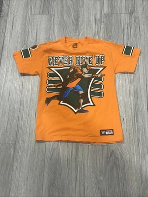 Camiseta WWE Auténtica John Cena Talla Pequeña Never Give Up You Can't See Me 15x Foto 1 de 4