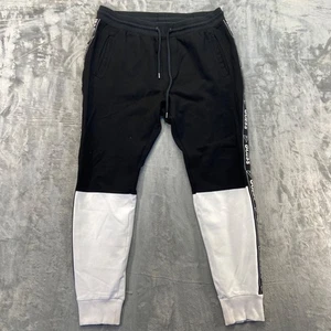 Guess Men's Jogger Pants Size M Black White - Picture 1 of 9