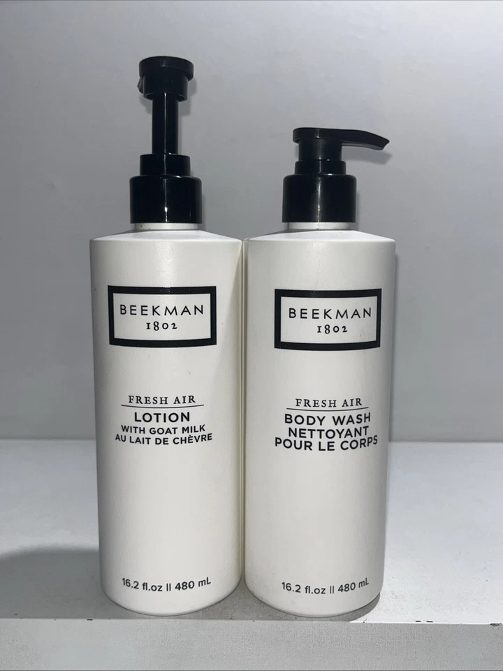 2 lociones nuevas Beckman 1802 Fresh Air 1 y 1 gel de baño, la bomba está encendida loción  Foto 1 de 4