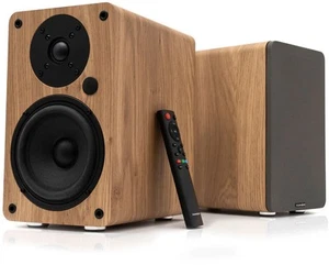 B-WARE Vulkkano A5 HDMI ARC Aktivlautsprecher Braun 100W Bluetooth Fernbedienung - Bild 1 von 4