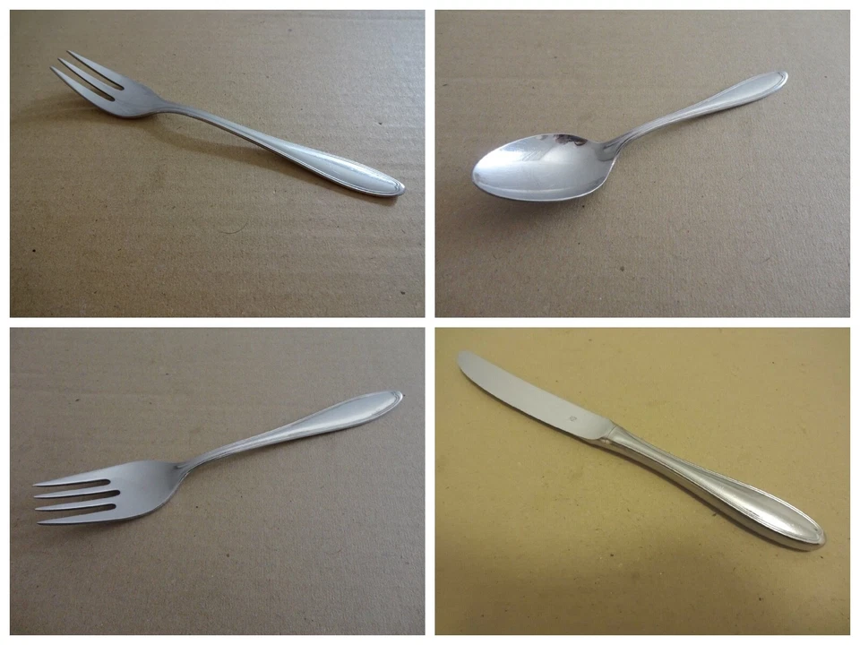WMF Innsbruck Besteck Menügabel Kaffeelöffel Fischgabel Menümesser Fleischgabel - Bild 1 von 1