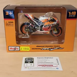 Honda RCV 213 93 Marc Marquez Repsol Honda Team 2021 Die Cast Model 1/18 Maisto - Foto 1 di 6