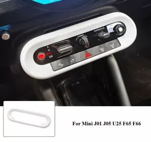 Central Control Button Frame Cover Sticker for Mini U25 F65 F66 J01 J05 24 White - Foto 1 di 1