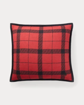 Ralph Lauren Home OAKWOOD Rojo/Negro Buffalo Check Deco Almohada 20” POLO NUEVO Foto 1 de 3