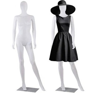 70" White Female Mannequin Full Body Maniquine Model Stand Adjustable Metal Base - Picture 1 of 24