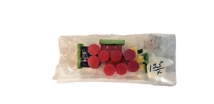 NOS Teenie Tiny 2" Wooden Choo Choo Train 4Pcs Miniature Dollhouse Kitschy Retro - Picture 1 of 4