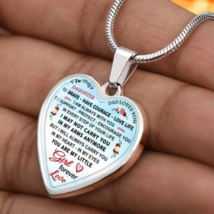 Sentimental Jewelry for Daughter Heart Necklace Gift - - Picture 1 of 10