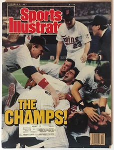 Minnesota Twins World Series Champions Sports Illustrated 11/2/1987 - Picture 1 of 3