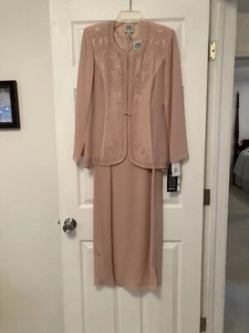 R&M Richards Mother of the Bride Two Piece Formal Dress Blush Womens Sz 8 NWT - Picture 1 of 6