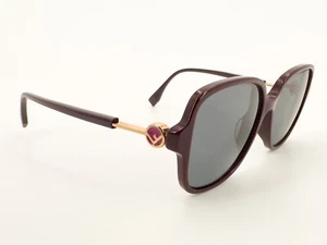 Fendi FF0364 Eyeglasses FRAMES LHF Burgundy 53[]15-145 Purple Gold Italy H639 - Picture 1 of 8