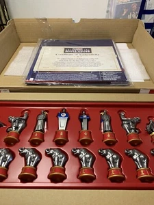 New OPEN BOX BulbHead 2020 Battle For The White House Chess Set w/COA #071126 - Picture 1 of 18