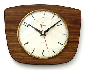 Vintage 25cm Junghans Wall Clock - German Formica Retro Mid Century Atomic Gift - Picture 1 of 4