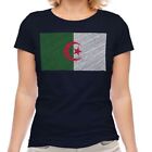 ALGERIA SCRIBBLE FLAG LADIES T-SHIRT TEE TOP GIFT DZAYER AL-JAZ?'IR
