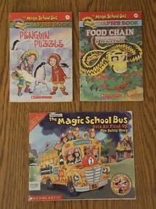 The Magic School Bus Book Lot of 3 Softcover Books by Joanna Cole 1 Spanish/ENG - Imagen 1 de 12