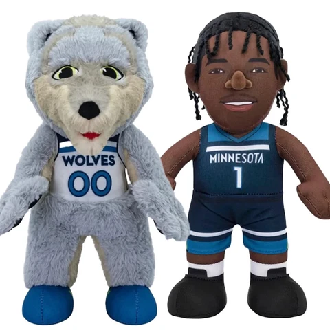 Bleacher Creatures Minnesota Timberwolves Bundle: Anthony Edwards and Crunch 10" Cover