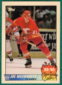 Joe Nieuwendyk - 1990-91 Topps Team Scoring Leaders #8 - Tarjeta de hockey Flames - Imagen 1 de 2