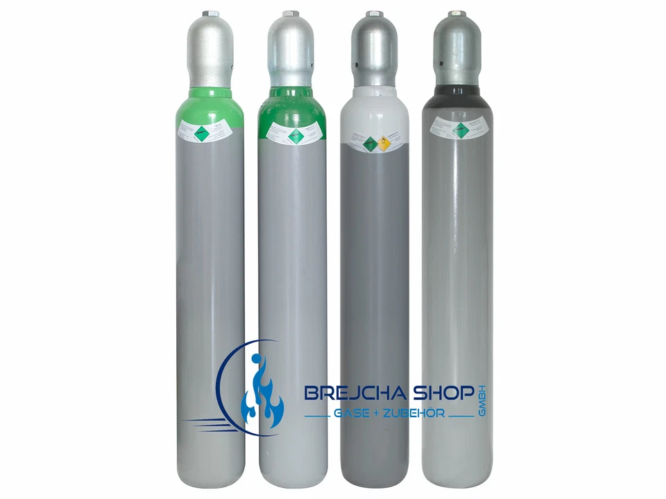 Gasflasche 10 Liter Argon Sauerstoff Schutzgas C 18 Stickstoff fabrikneu gefüllt - Bild 1 von 1