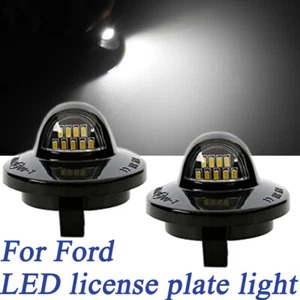 2Pcs Rear 9-SMD LED License Plate Lights For Ford F150 F250 F350 White Bright - Picture 1 of 5