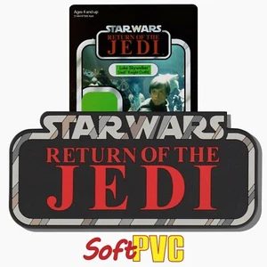 Kenner STAR WARS Vintage style "Return of the Jedi" toy logo 6" soft PVC coaster - Picture 1 of 5