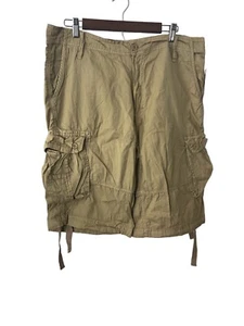 New W Tags Southpole Shorts Mens 34x11.5 Baggy Cargo Drawstring Tan Hip Hop Y2K - Picture 1 of 6